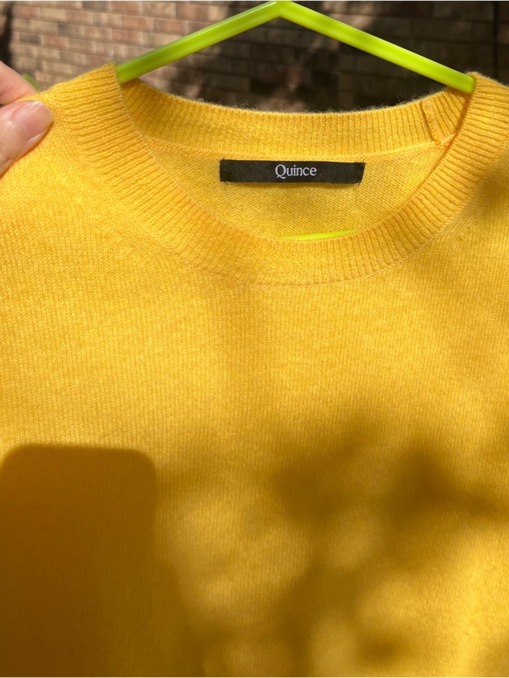 Quince Women's Short Sleeve Crewneck Sweater - Yellow - Picture 4 of 12